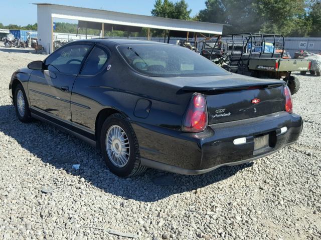 2G1WW15E319129918 - 2001 CHEVROLET MONTE CARL შავი ფოტო 3