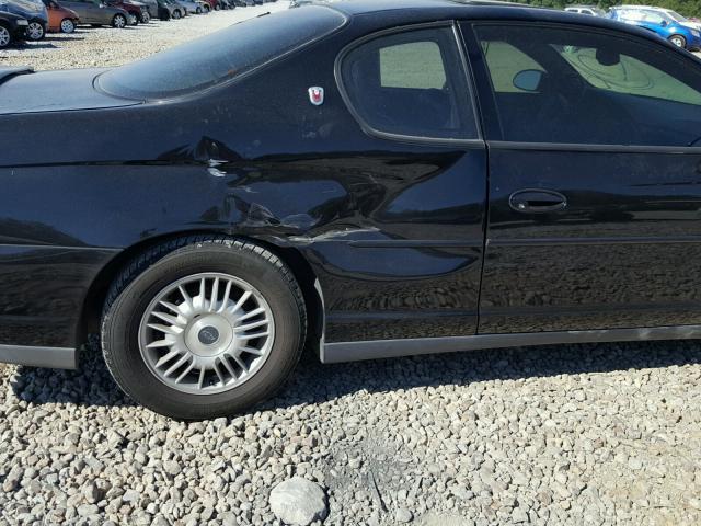 2G1WW15E319129918 - 2001 CHEVROLET MONTE CARL შავი ფოტო 9