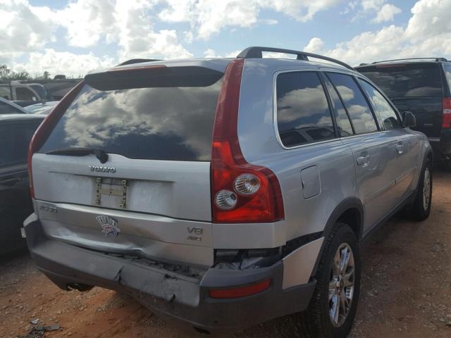 YV1CZ852851175264 - 2005 VOLVO XC90 V8 SILVER photo 4