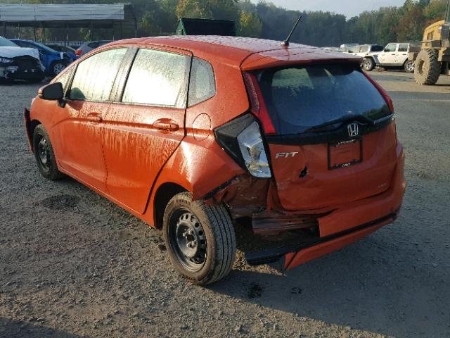 3HGGK5G45JM725284 - 2018 HONDA FIT LX ORANGE photo 3