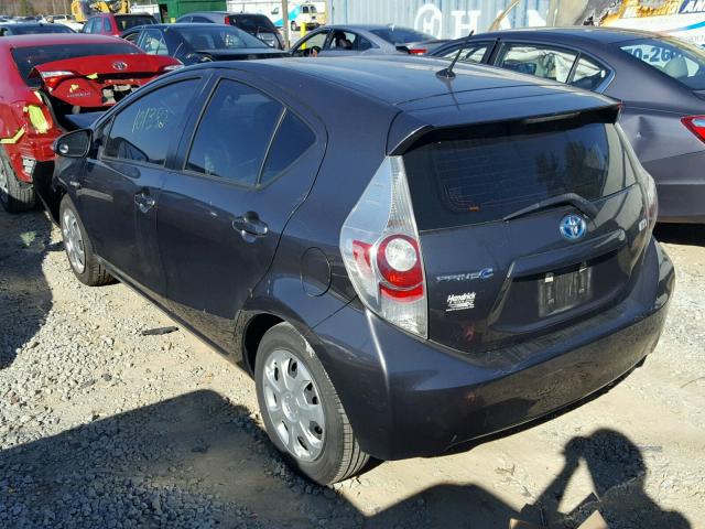 JTDKDTB30C1515746 - 2012 TOYOTA PRIUS C GRAY photo 3