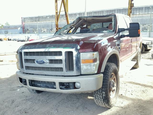 1FTSW21R08EA23549 - 2008 FORD F250 SUPER BROWN photo 2