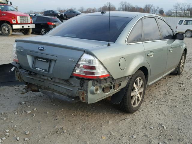 1FAHP24W38G106637 - 2008 FORD TAURUS SEL GREEN photo 4