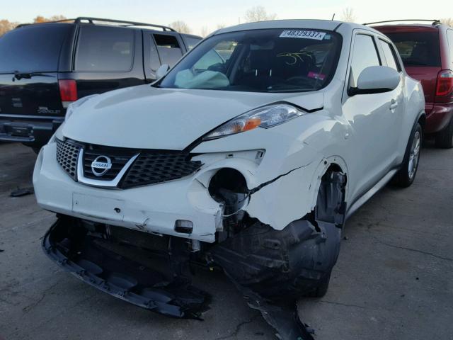 JN8AF5MV8CT114387 - 2012 NISSAN JUKE S WHITE photo 2