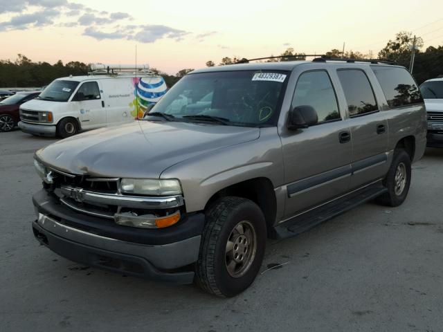 3GNFK16T42G333352 - 2002 CHEVROLET SUBURBAN K TAN photo 2