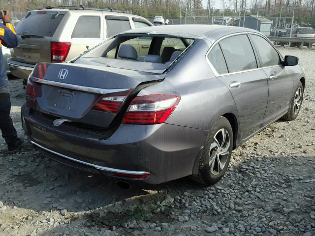 1HGCR2F34HA178050 - 2017 HONDA ACCORD LX GRAY photo 4