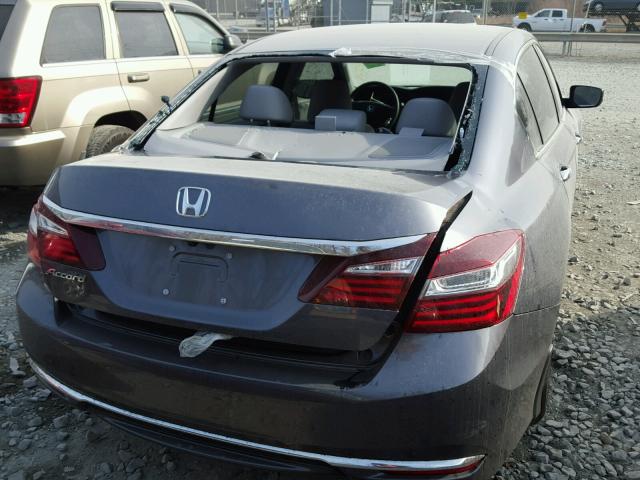 1HGCR2F34HA178050 - 2017 HONDA ACCORD LX GRAY photo 9