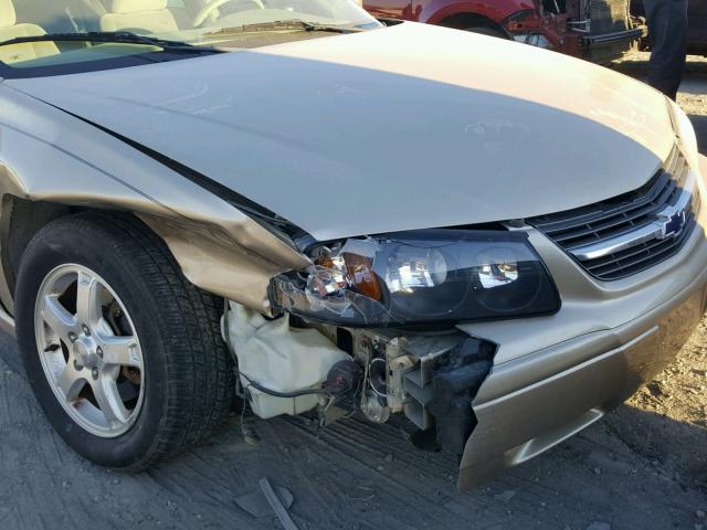 2G1WH52K959141508 - 2005 CHEVROLET IMPALA LS GOLD photo 9