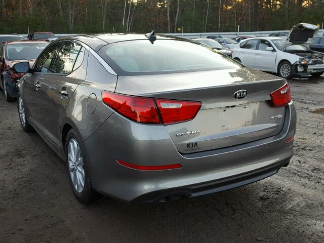 5XXGN4A71FG499160 - 2015 KIA OPTIMA EX GRAY photo 3