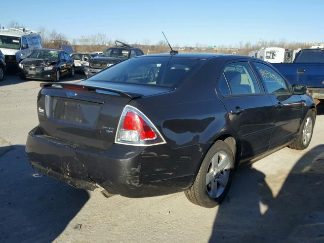 3FAHP01107R141253 - 2007 FORD FUSION SE BLACK photo 4