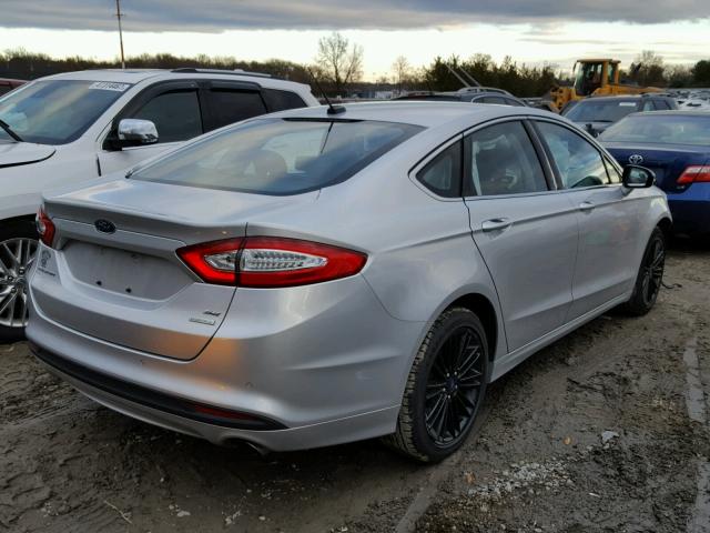 1FA6P0HD7E5390897 - 2014 FORD FUSION SE SILVER photo 4