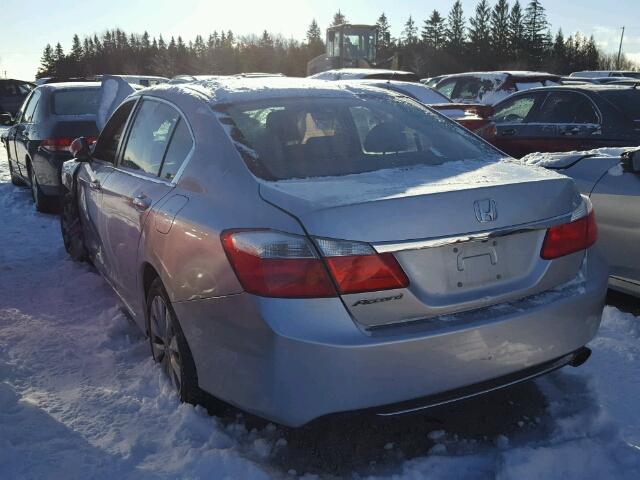 1HGCR2F32FA808306 - 2015 HONDA ACCORD LX SILVER photo 3