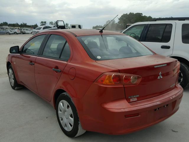 JA3AU16U39U036536 - 2009 MITSUBISHI LANCER DE RED photo 3