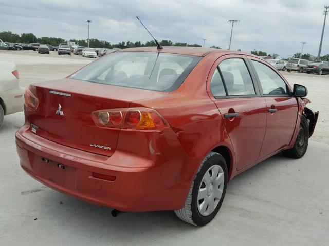 JA3AU16U39U036536 - 2009 MITSUBISHI LANCER DE RED photo 4