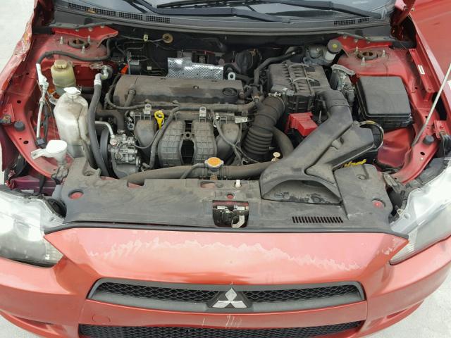 JA3AU16U39U036536 - 2009 MITSUBISHI LANCER DE RED photo 7