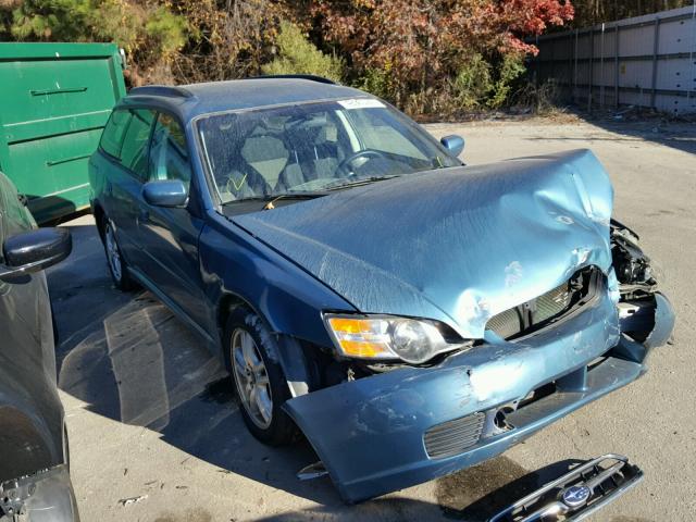 4S3BP616357360582 - 2005 SUBARU LEGACY 2.5 BLUE photo 1