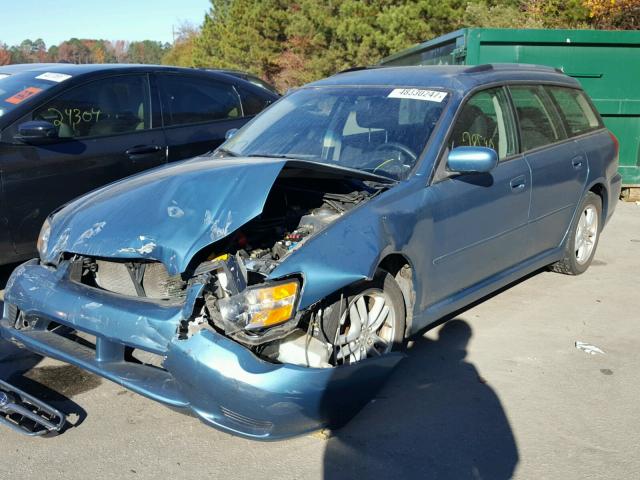 4S3BP616357360582 - 2005 SUBARU LEGACY 2.5 BLUE photo 2