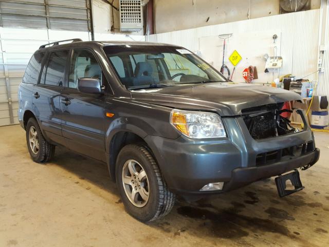 2HKYF18436H522003 - 2006 HONDA PILOT EX BLUE photo 1