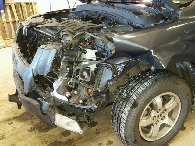 2HKYF18436H522003 - 2006 HONDA PILOT EX BLUE photo 9