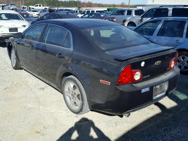 1G1ZH57B694147264 - 2009 CHEVROLET MALIBU 1LT BLACK photo 3