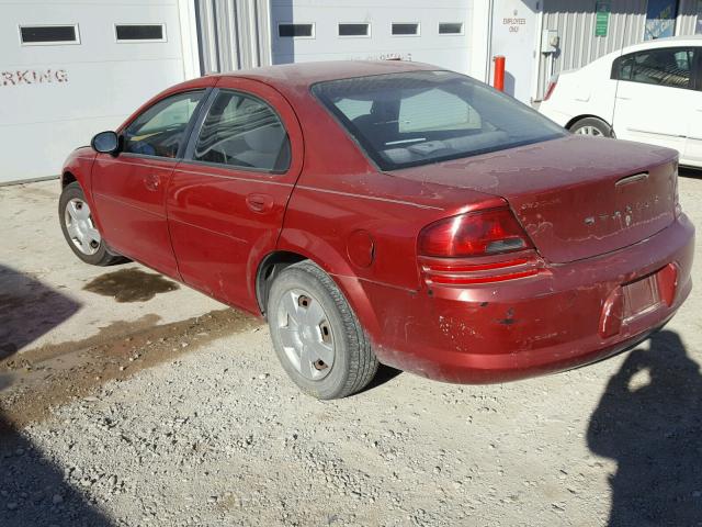 1B3EL46X66N110332 - 2006 DODGE STRATUS SX RED photo 3