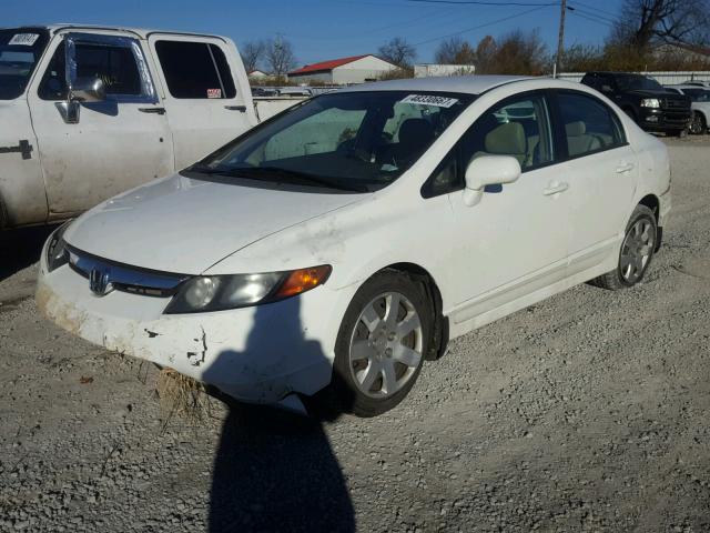 1HGFA16558L057029 - 2008 HONDA CIVIC LX WHITE photo 2