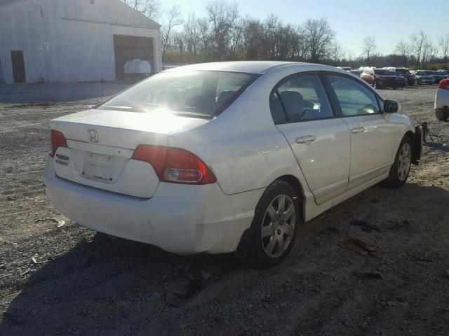 1HGFA16558L057029 - 2008 HONDA CIVIC LX WHITE photo 4