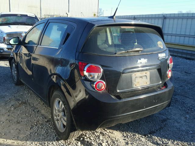 1G1JC6SH3C4106742 - 2012 CHEVROLET SONIC LT BLACK photo 3