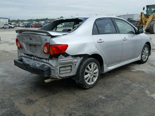 1NXBU40E79Z148888 - 2009 TOYOTA COROLLA BA GRAY photo 4