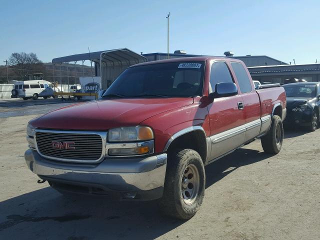 1GTEK19T5YE162532 - 2000 GMC NEW SIERRA RED photo 2