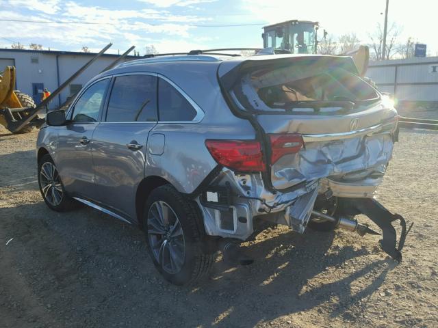 5FRYD4H50HB009226 - 2017 ACURA MDX TECHNO GRAY photo 3