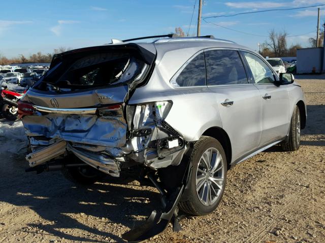 5FRYD4H50HB009226 - 2017 ACURA MDX TECHNO GRAY photo 4