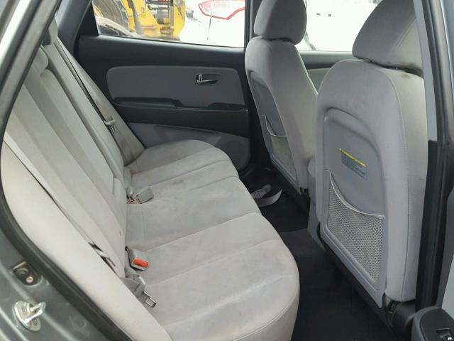 KMHDU4AD8AU028925 - 2010 HYUNDAI ELANTRA BL GRAY photo 6