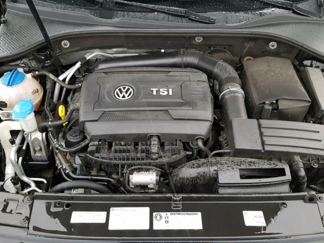 1VWAT7A39EC056812 - 2014 VOLKSWAGEN PASSAT S BLACK photo 7