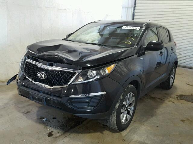 KNDPBCAC2G7876475 - 2016 KIA SPORTAGE L BLACK photo 2