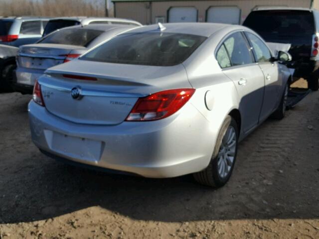 2G4GR5EK9C9159262 - 2012 BUICK REGAL SILVER photo 4