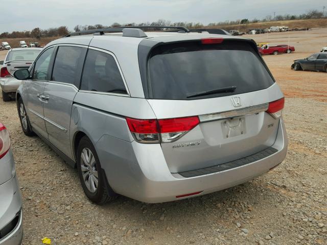 5FNRL5H60EB052807 - 2014 HONDA ODYSSEY EX SILVER photo 3