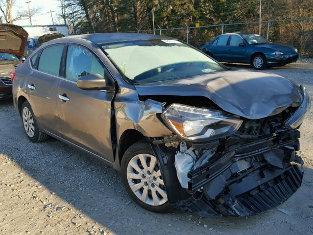 3N1AB7AP5GL674888 - 2016 NISSAN SENTRA S GRAY photo 1