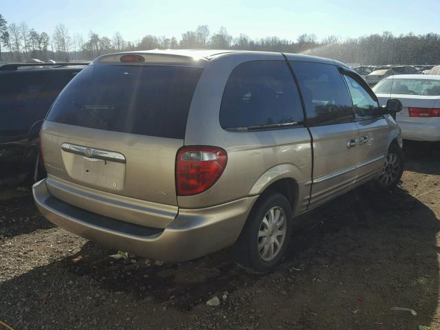 2C4GP54L22R589489 - 2002 CHRYSLER TOWN & COU GOLD photo 4