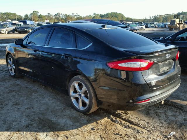 3FA6P0H74DR356759 - 2013 FORD FUSION SE BLACK photo 3