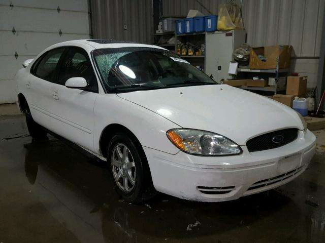 1FAFP56U87A163552 - 2007 FORD TAURUS SEL WHITE photo 1