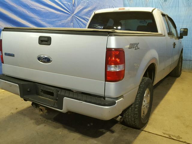 1FTRX14W16NB53862 - 2006 FORD F150 SILVER photo 4