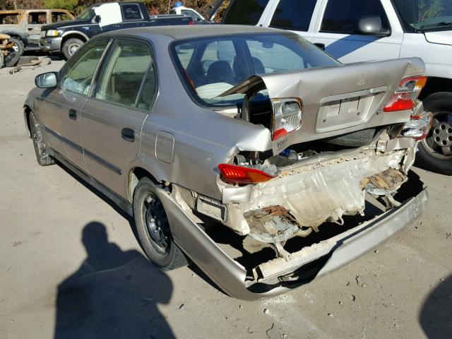 1HGEJ6671YL018755 - 2000 HONDA CIVIC LX TAN photo 3