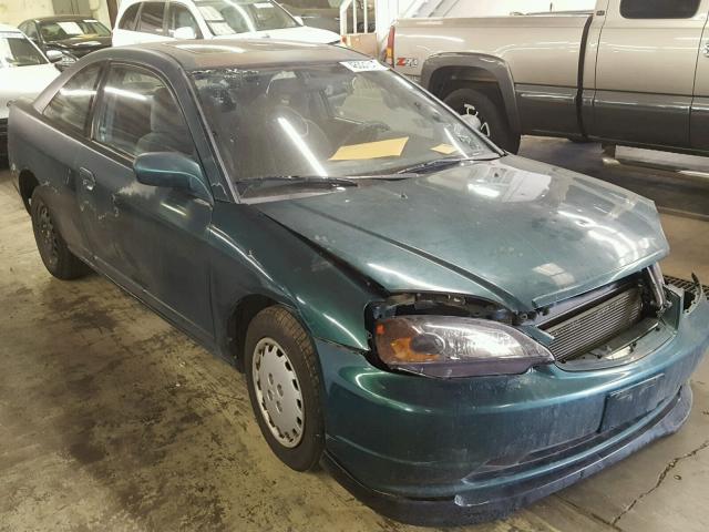 1HGEM22532L003606 - 2002 HONDA CIVIC LX GREEN photo 1