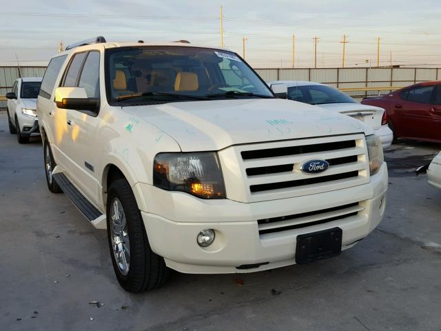 1FMFK19547LA09149 - 2007 FORD EXPEDITION WHITE photo 1