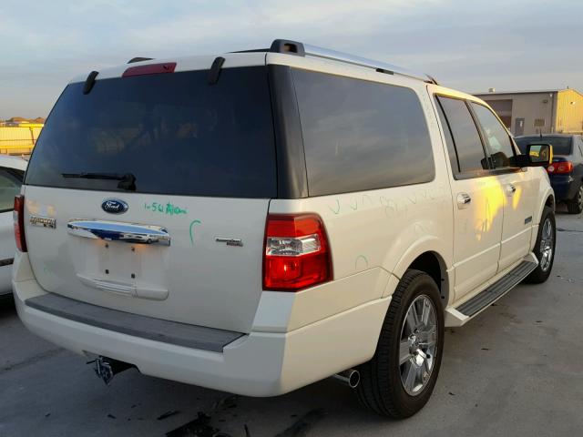 1FMFK19547LA09149 - 2007 FORD EXPEDITION WHITE photo 4