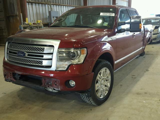 1FTFW1E67DFD08507 - 2013 FORD F150 SUPER RED photo 2