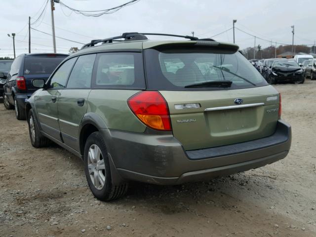 4S4BP61C057375378 - 2005 SUBARU LEGACY OUT GREEN photo 3