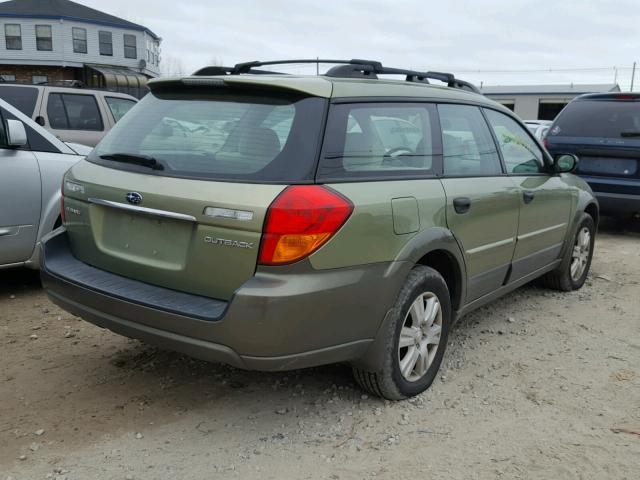 4S4BP61C057375378 - 2005 SUBARU LEGACY OUT GREEN photo 4