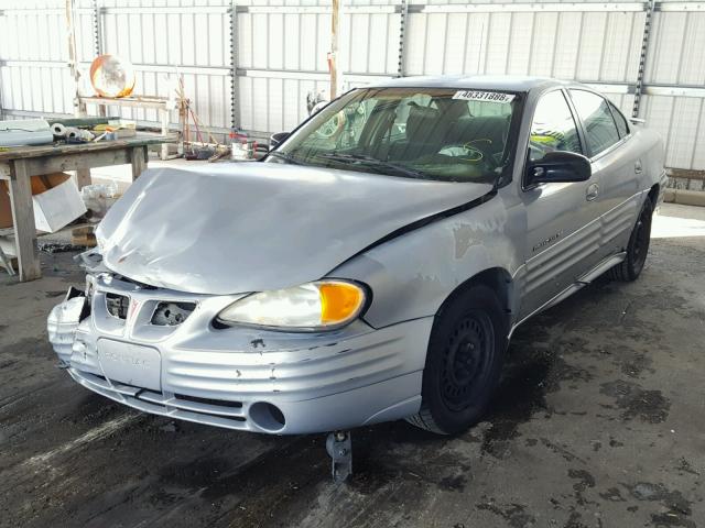 1G2NE52T4XM940904 - 1999 PONTIAC GRAND AM S SILVER photo 2